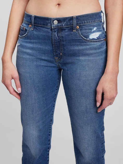 Jeansy regular fit damskie GAP 794602-00 27 Granatowe (1200061643126) - obraz 4