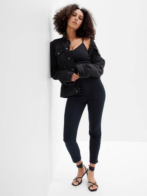 Джинси Slim fit жіночі GAP 402151-00 30 Чорні (1200111652993) - зображення 3