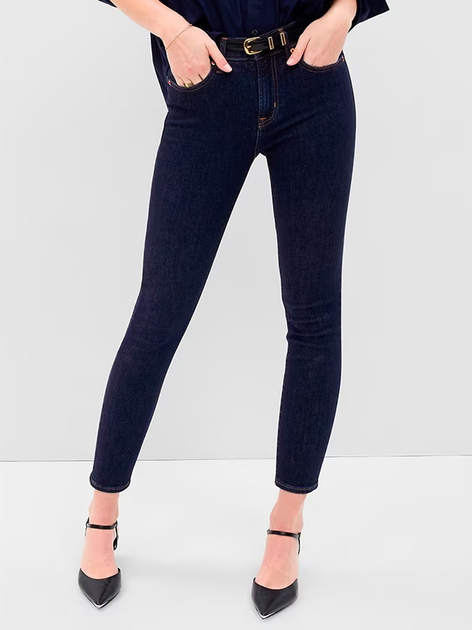 Jeansy Skinny damskie GAP 660478-00 27 Ciemnogranatowe (1200055463983) - obraz 1