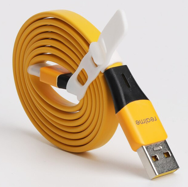 Кабель Data Cable SuperDart / Super Vooc 65W / 6A 1m USB на Type-C / USB-C для Realme (yellow) - изображение 4