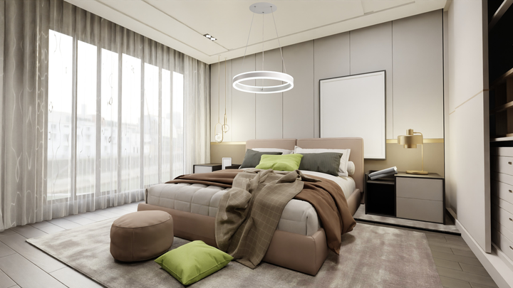 Управляемая светодиодная СМАРТ люстра ESLLSE STELLA 64W R SMART 400x1200мм Белая - изображение 4