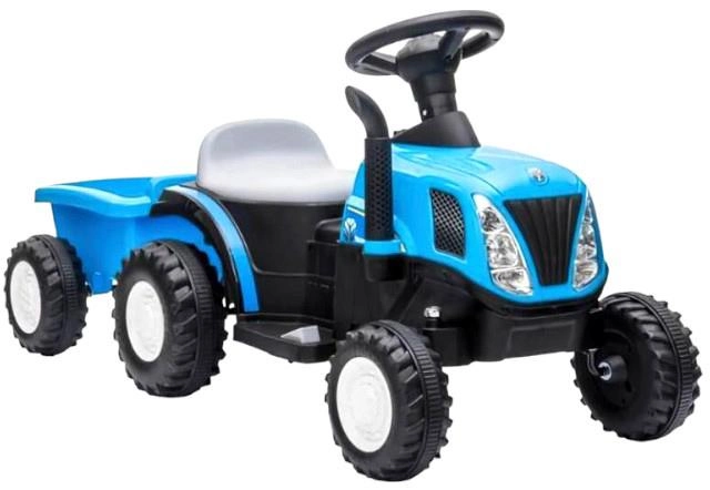 Трактор Azeno Electric Licensed New Holland T7 Блакитний (5713570002774) - зображення 1