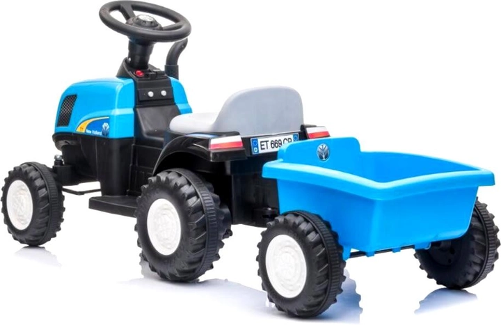Трактор Azeno Electric Licensed New Holland T7 Блакитний (5713570002774) - зображення 2