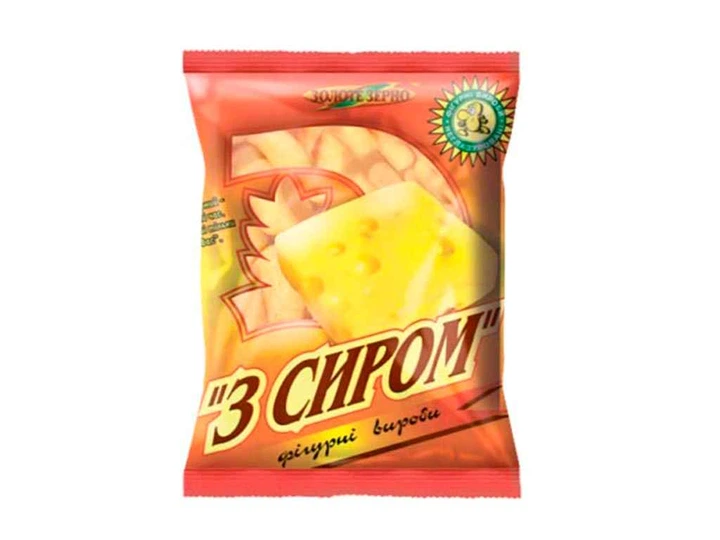 Фігурні вироби Золоте Зерно 50г З сиром - Фото 1 Фігурні вироби Золоте Зерно 50г З сиром - зображення 1