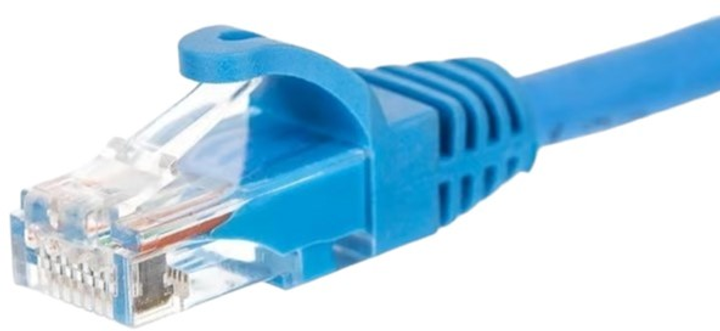 Патч-корд Netrack Cat 5e UTP 0.25 м Blue (BZPAT025UB) - зображення 1