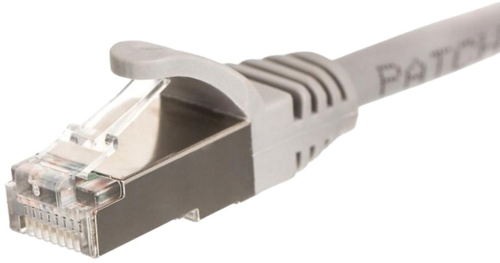 Patchcord Netrack Cat 5e UTP 10 m Grey (BZPAT10U) - obraz 1