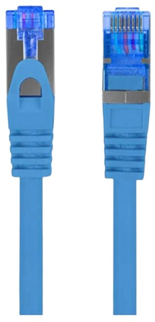 Патч-корд Lanberg Сat 6a FTP 15 м Blue (PCF6A-10CC-1500-B) - зображення 1