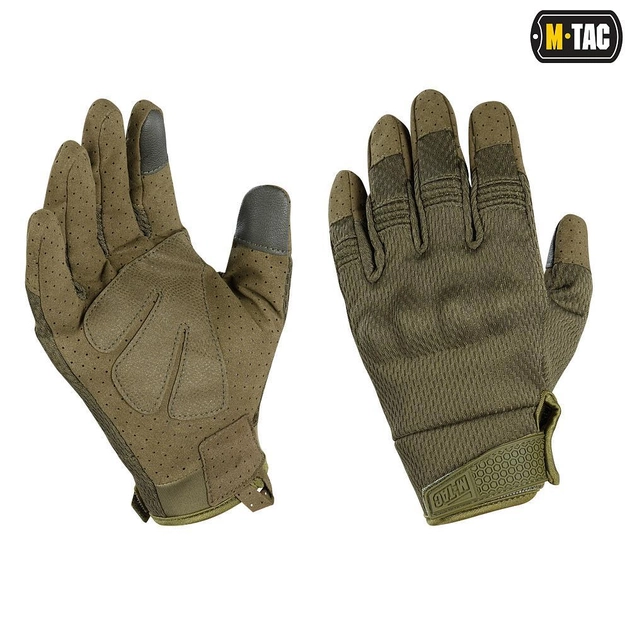 Тактические летние перчатки M-Tac A30 Olive XL - изображение 1