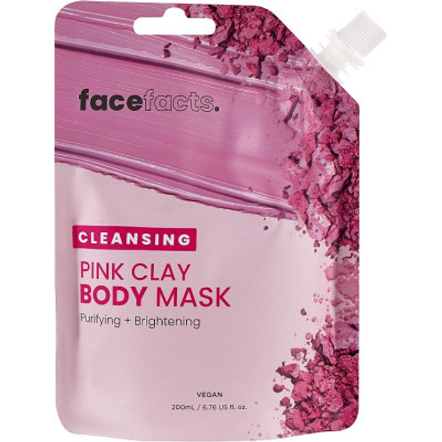 Маска для тела Face Facts Cleansing Pink Clay Body Mask Очищающая с розовой глиной 200 мл (5031413928778) - изображение 1