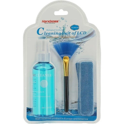 Универсальный чистящий набор HANDBOSS Cleaning Screen Kit 3in1, 100ml, brush, microfiber (FH-HB010E) - Фото 1 Универсальный чистящий набор HANDBOSS Cleaning Screen Kit 3in1, 100ml, brush, microfiber (FH-HB010E) - изображение 1