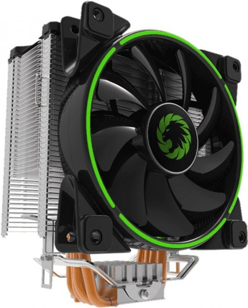 Кулер для процессора Intel/AMD TDP 187W GameMax Gamma 500-Green с подсветкой 120 мм - изображение 2