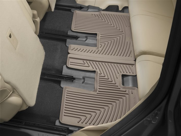 Акція на Коврики автомобільні третій ряд WeatherTech Всесезонні Toyota Highlander 2014 - 2019 Бежеві від Rozetka