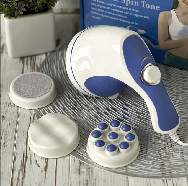 Ручной массажер антицеллюлитный для тела Relax and Tone вибромассажер для похудения массажер для тела рук и ног 25 Вт 6 режимов - изображение 4