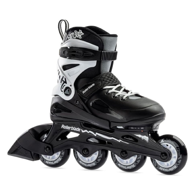 Ролики дитячі Rollerblade Fury (Черно-белый, 33-38) 