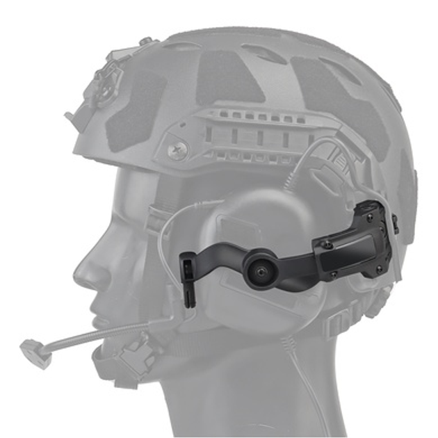 Адаптер для навушників Helmet Rail Adapter Black - зображення 1