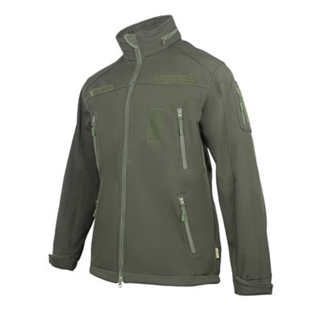 Куртка Vik-Tailor SoftShell з липучками для шевронів Olive 56 - зображення 1