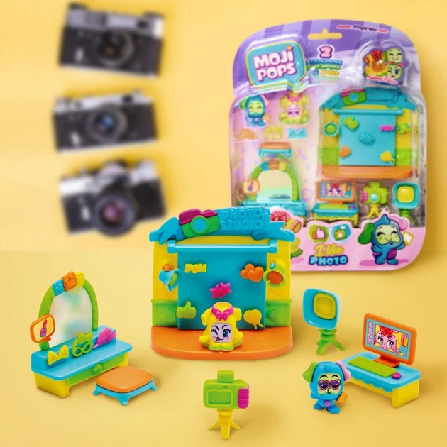 Ігровий набір Moji Pops Box I Like Фотостудія 2 фігурки з аксесуарами (PMPSV112PL60) - изображение 5