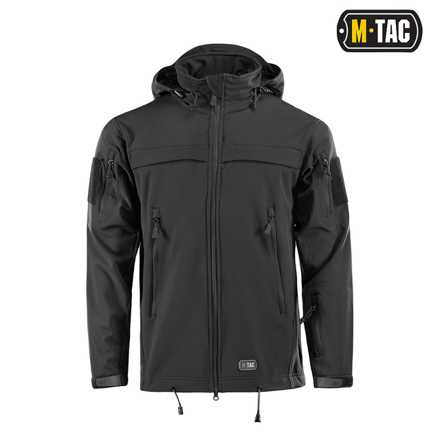 Куртка softshell size police m-tac l black - зображення 2