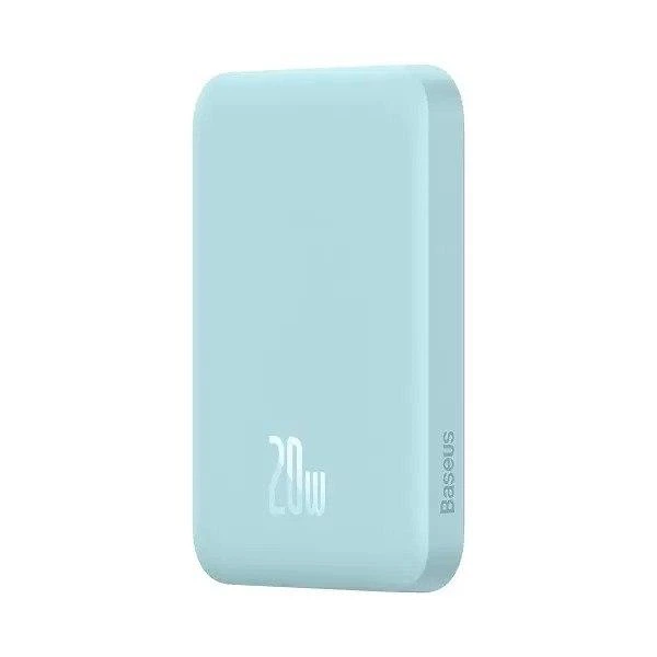 Павербанк з бездротовою зарядкою Qi 15W Baseus Magnetic Mini Wireless Fast Charge 2in1 10000mAh 20W 2.4A QC3.0+PD3.0 (PPCX030003) Блакитний - изображение 10