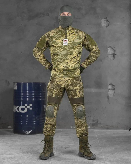 Тактический костюм с наколенниками Amarok весна/лето S пиксель (40184) - изображение 1