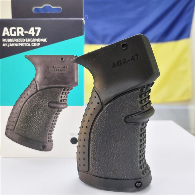 Прорезиненная пистолетная рукоятка Fab Defense AGR AGR-47B для AK-47, 74, Сайга - изображение 1