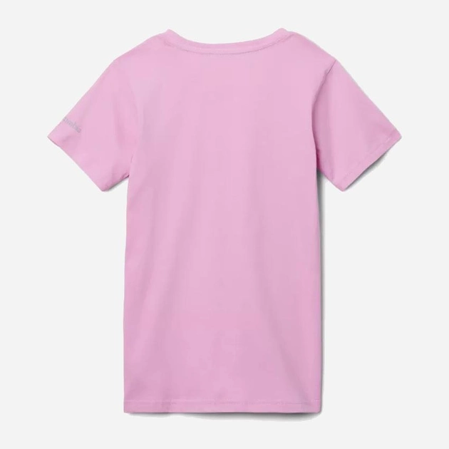Дитяча футболка для дівчинки Columbia Mission Lake Short Sleeve Graphic Shirt 1989791561 132 см (S) Рожева (195980282376) - зображення 2