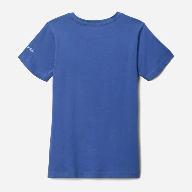 Koszulka młodzieżowa dla dziewczynki Columbia Mission Lake Short Sleeve Graphic Shirt 1989791593 141-149 cm (M) Granatowa (195980282307) - obraz 2