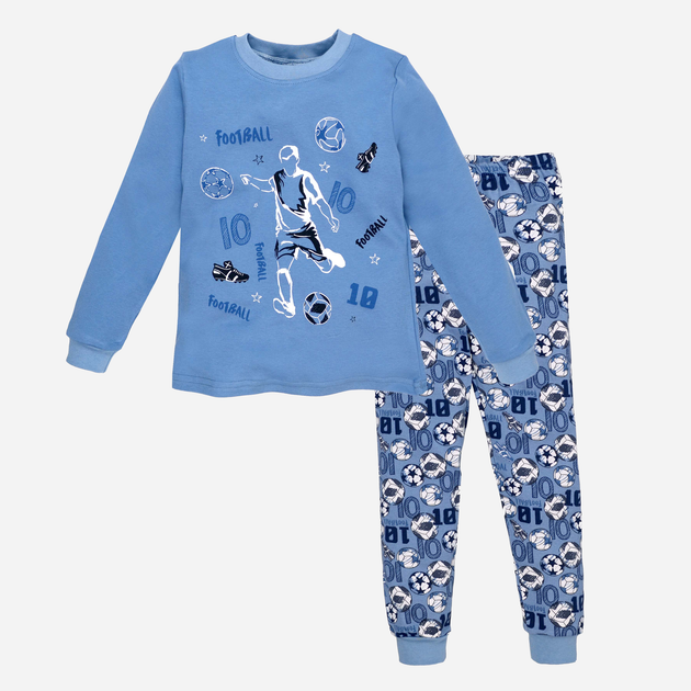 Акція на Дитяча піжама для хлопчика Татошка 0106302бол 122 см Блакитна від Rozetka