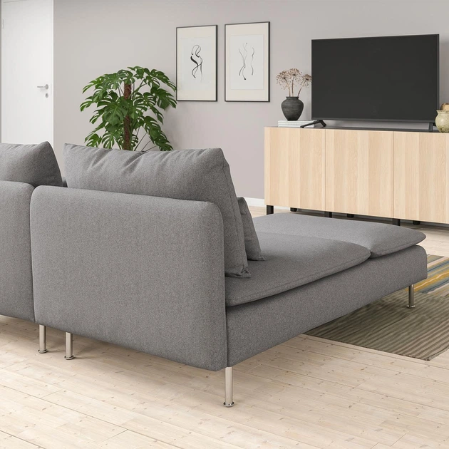2-місний диван з диваном IKEA SÖDERHAMN, Сірий тонер, 294.521.00 - изображение 7