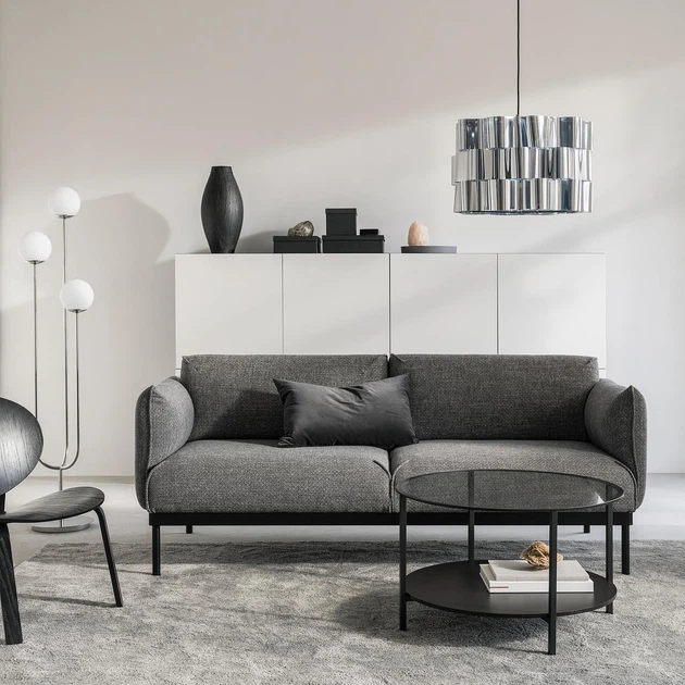 2-місний диван IKEA ÄPPLARYD, ЛЕЙДЕ сірий/чорний, 205.062.25 - зображення 4