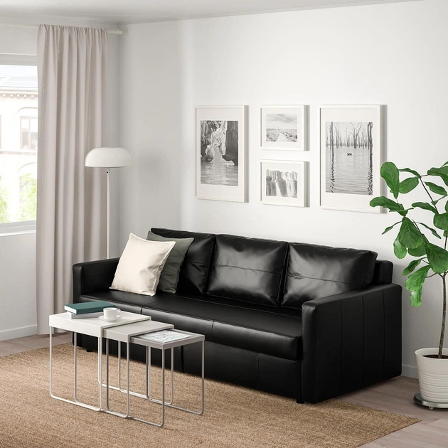 3-місний диван-ліжко IKEA FRIHETEN ФРІХЕТЕН, Бомстад чорний, 203.411.35 - изображение 5