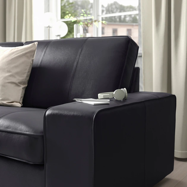 4-місний диван IKEA KIVIK КІВІК, з кушеткою, ГРАНН, Бомстад чорний, 394.431.91 - изображение 8