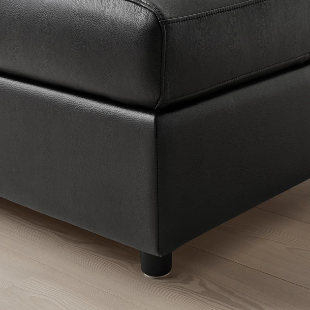 Угловий диван IKEA VIMLE ВІМЛЕ, 5-місний, з кушеткою, ГРАНН, Бомстад чорний, 393.067.64 - зображення 14