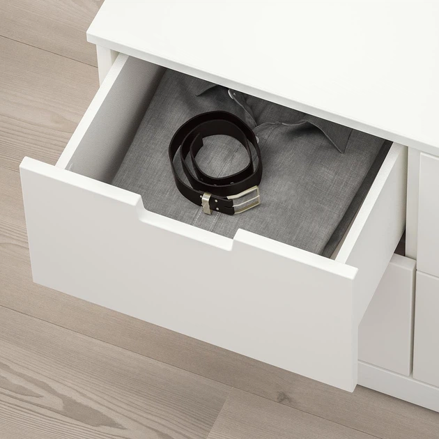 Тумба із шухлядами IKEA NORDLI НОРДЛІ, 6 шухлядок, білий, 120х54 см, 292.394.97 - изображение 6
