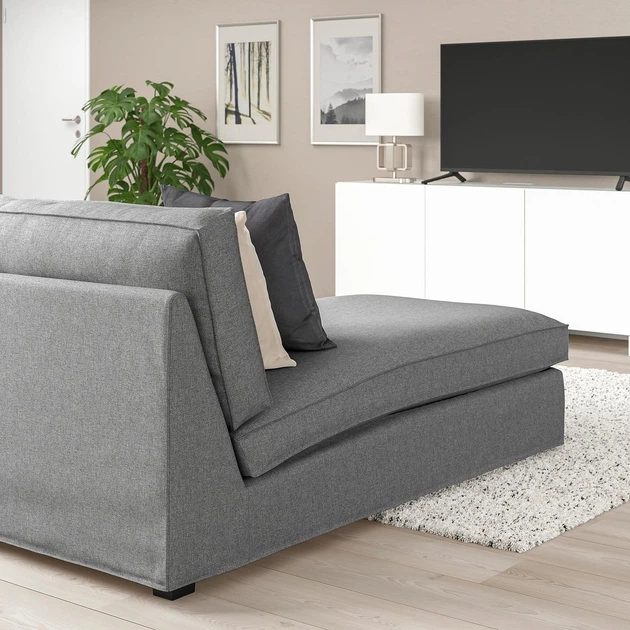 Кушетка IKEA KIVIK КІВІК, Tibbleby бежевий, сірий, 894.404.87 - Фото 7 Кушетка IKEA KIVIK КІВІК, Tibbleby бежевий, сірий, 894.404.87 - изображение 7