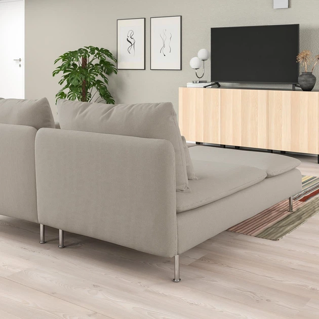 4-місний диван із кушеткою IKEA SÖDERHAMN, і відкритий кінець Фрідтуна, світло-бежевий, 594.497.00 - Фото 5 4-місний диван із кушеткою IKEA SÖDERHAMN, і відкритий кінець Фрідтуна, світло-бежевий, 594.497.00 - изображение 5
