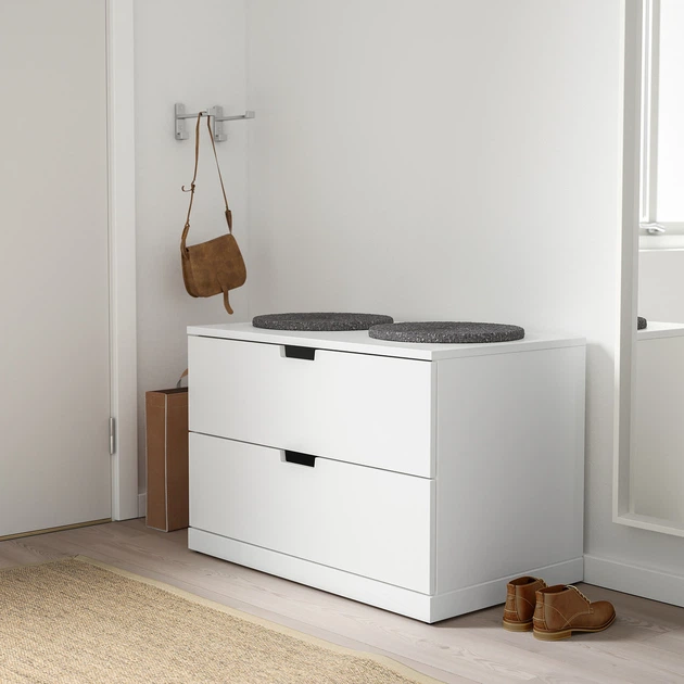 Тумба із шухлядами IKEA NORDLI НОРДЛІ, 2 шухляди, білий, 80х54 см, 992.394.94 - изображение 10