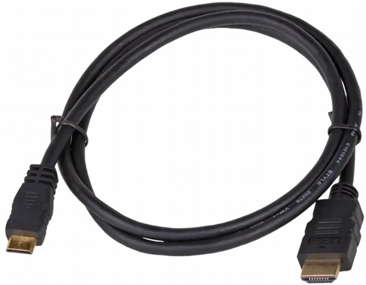 Kabel Akyga HDMI - mini-HDMI 1 m Black (AK-HD-10 m) - obraz 1
