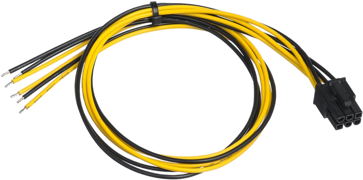 Kabel Akyga PSU PCI-E 6 pin 0.45 m Multicolor (AK-SC-19) - obraz 1