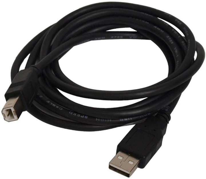 Kabel ART USB Type-A - USB Type-B 5 m Black (KABUSB2 AB 5 m AL-OEM-102) - obraz 1