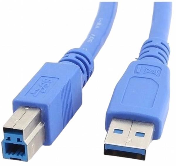 Kabel Gembird USB Type-A - USB Type-B M/M 0.5 m Blue (CCP-USB3-AMBM-0.5 m) - obraz 1
