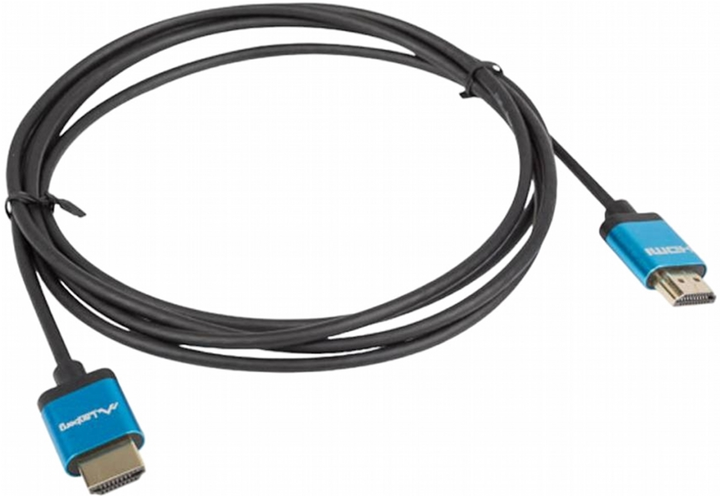 Kabel Lanberg HDMI M/M 0.5 m Black (CA-HDMI-22CU-0005-BK) - obraz 1