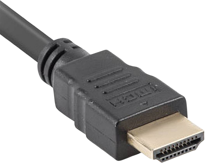 Kabel Lanberg HDMI M/M 0.5 m Black (CA-HDMI-11CC-0005-BK) - obraz 1