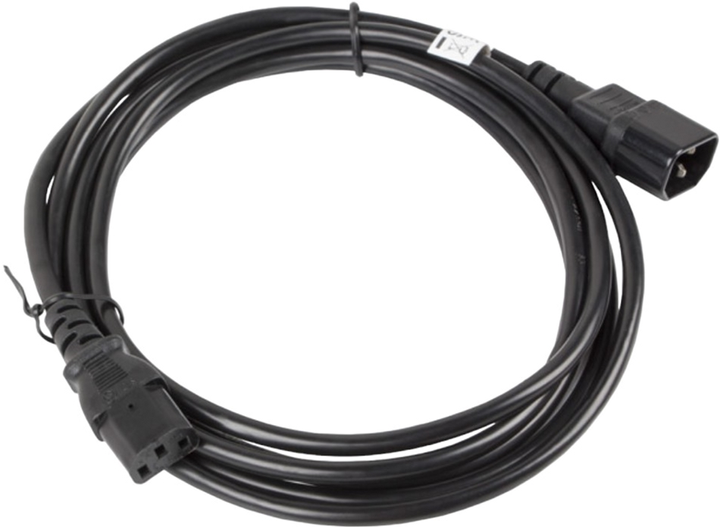 Kabel zasilający Lanberg C13 - C14 5 m Black (CA-C13E-11CC-0050-BK) - obraz 1