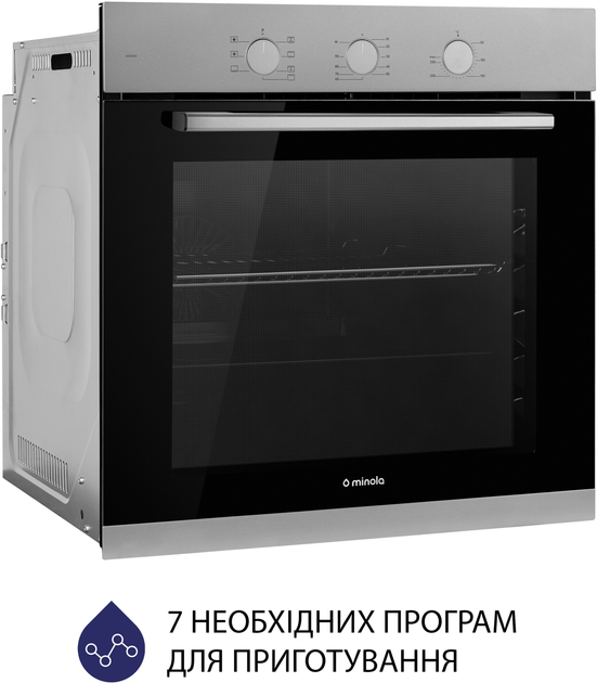 Духова шафа електрична Minola EO 675 Dove Gray - зображення 4