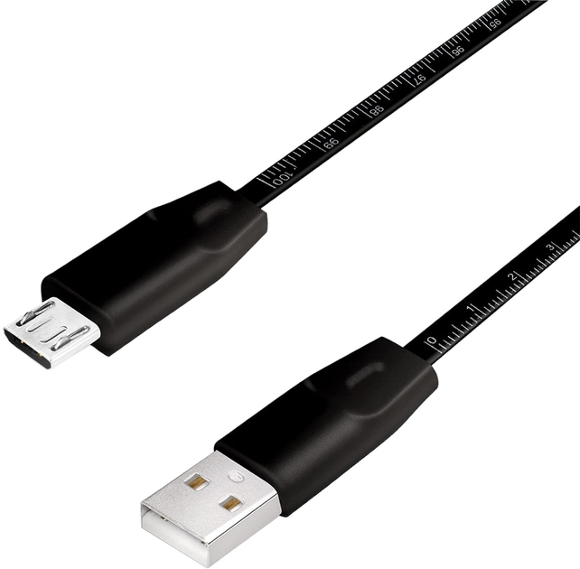 Kabel Logilink USB Type-A - micro-USB 1 m Black (4052792052855) - obraz 1