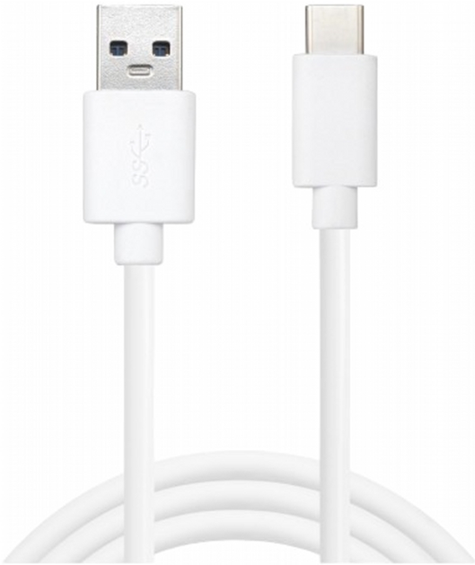 Кабель Sandberg USB Type-C - USB Type-C 1 м White (5705730336157) - зображення 1