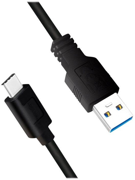 Kabel Logilink USB Type-A - USB Type-C 3 m Black (4052792055207) - obraz 1