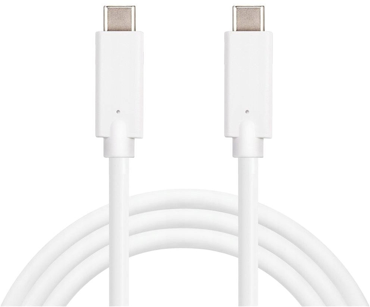 Kabel Sandberg USB Type-C - USB Type-C 1 m White (5705730136221) - obraz 2