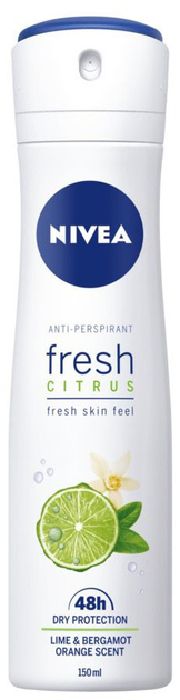 Антиперспірант NIVEA Fresh Citrus в спреї 48 годин 150 мл (5900017075419) - зображення 1